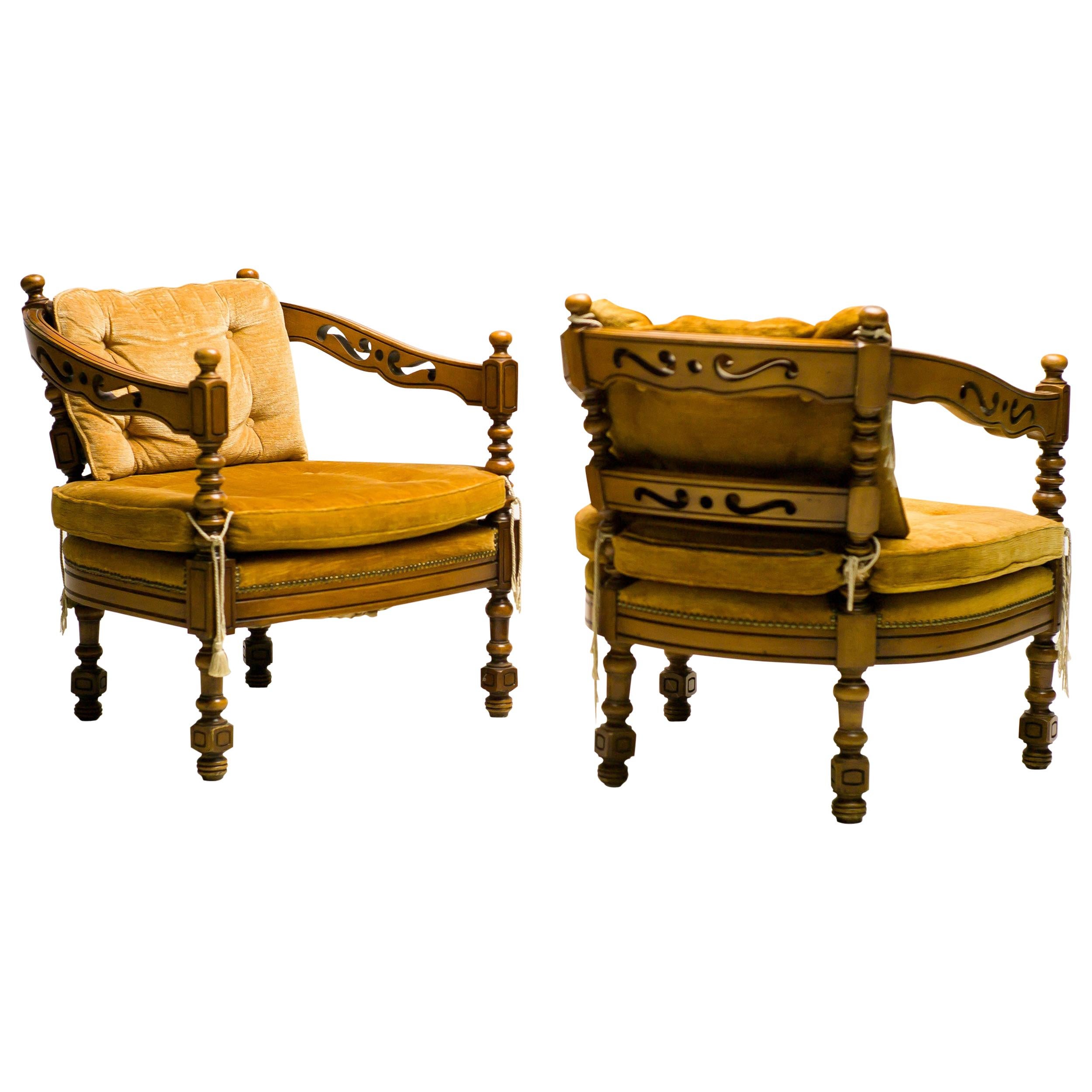 Pair of Giorgetti Armchairs of the 1975 Gallery Collection