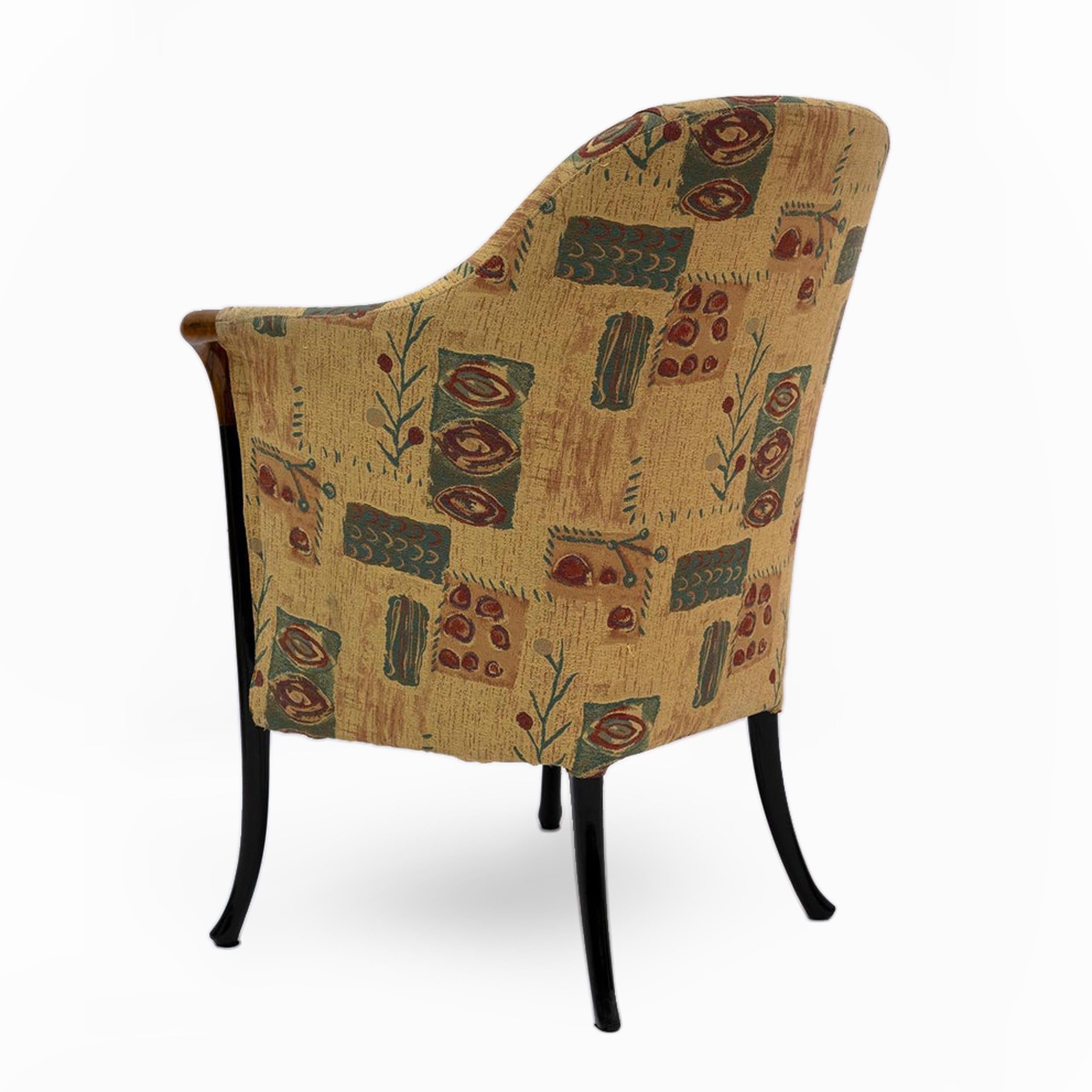 Cotone Coppia di poltrone italiane Giorgetti 