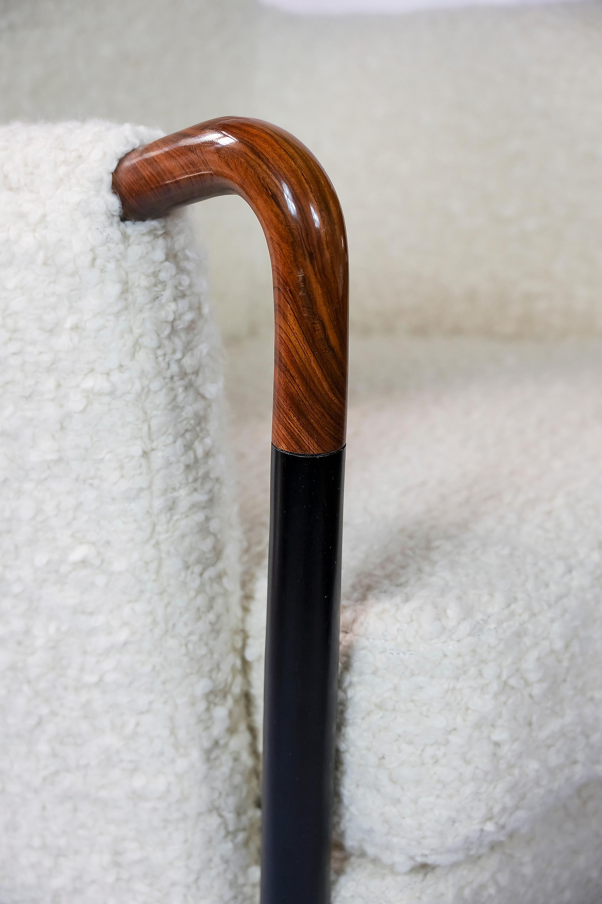 Coppia di poltrone in lana d'alpaca naturale Giorgetti Progetti di Umberto Asnago In condizioni buone in vendita a Vilnius, LT