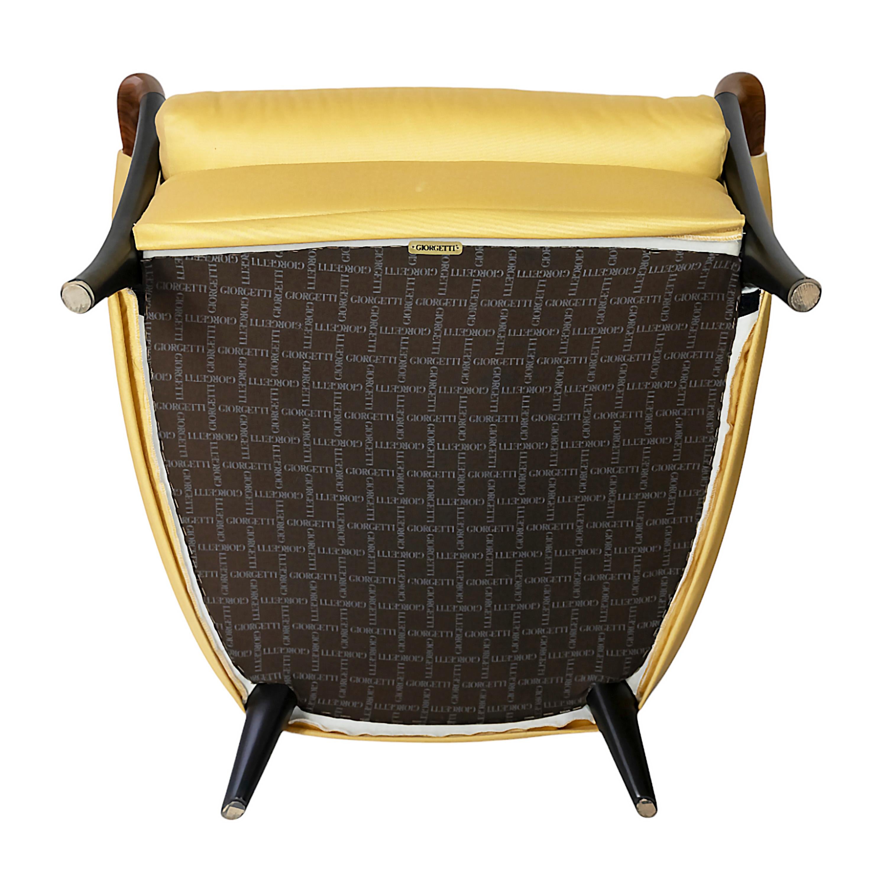 Textile Paire de fauteuils Peggy de Giorgetti Progetti par Umberto Asnago en vente