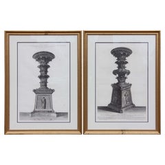 Coppia di stampe architettoniche di Giovanni Battista Piranesi Fine XVIII secolo