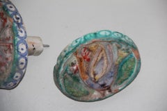 Pair of Giovanni De Simone Handles Ceramic Multicolor Design Mid-Century Modern