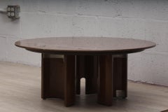 Pair of Giovanni Offredi Round Coffee Tables