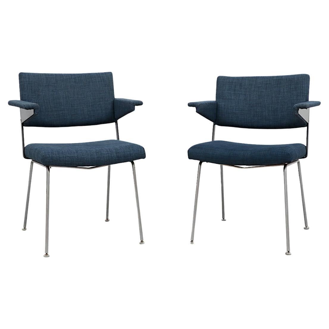 Pair of Gispen No.11 Armchairs By A.R. Cordemeyer