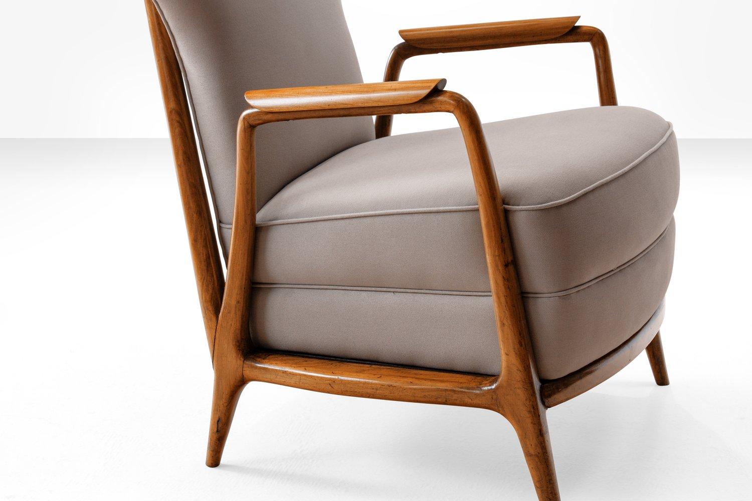 Mid-20th Century Pair of Giuseppe Scapinelli High Back Chairs in Caviuna Wood, Brazil, 1950s