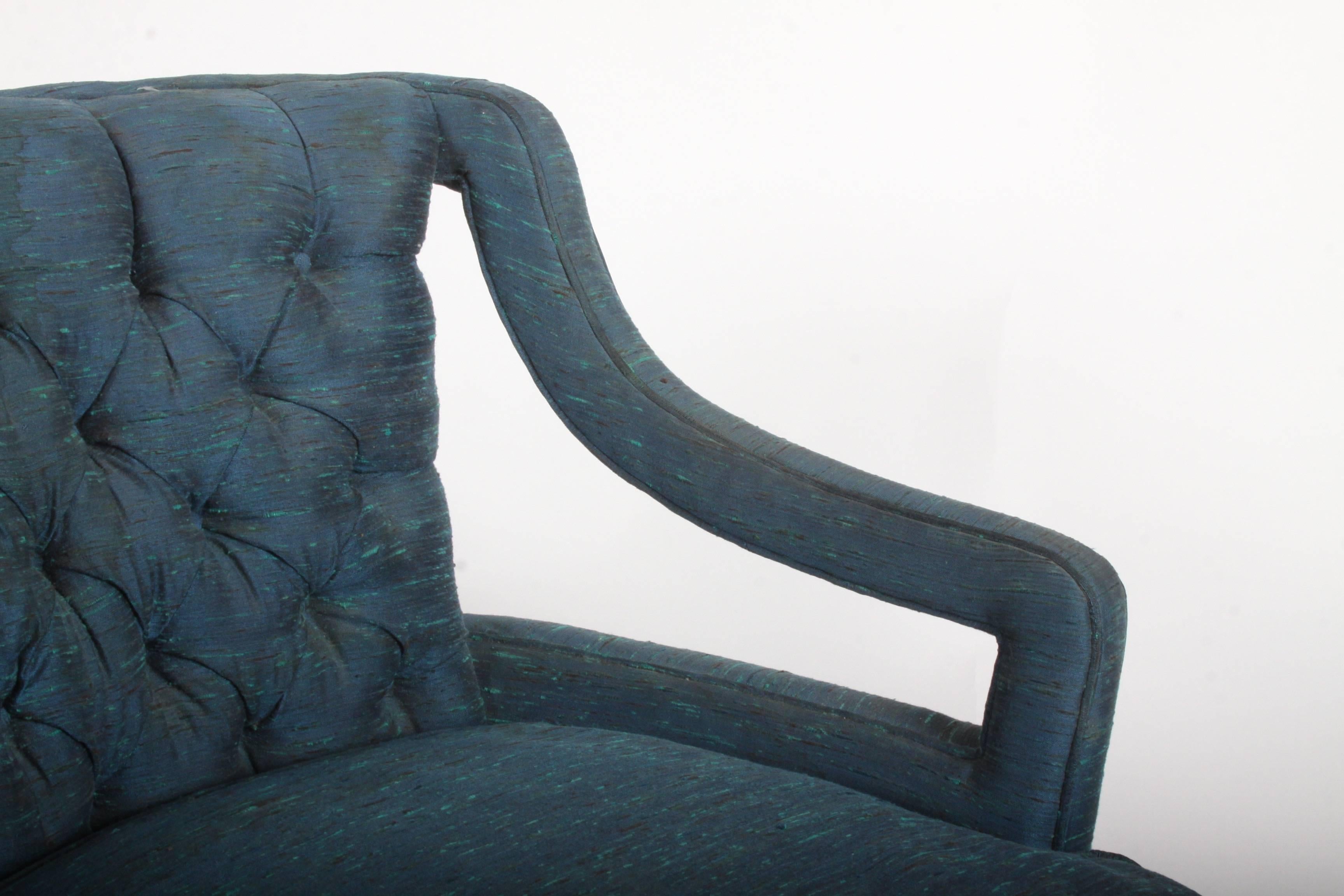 Pair of Glamorous Hollywood Regency Lounge Chairs 2