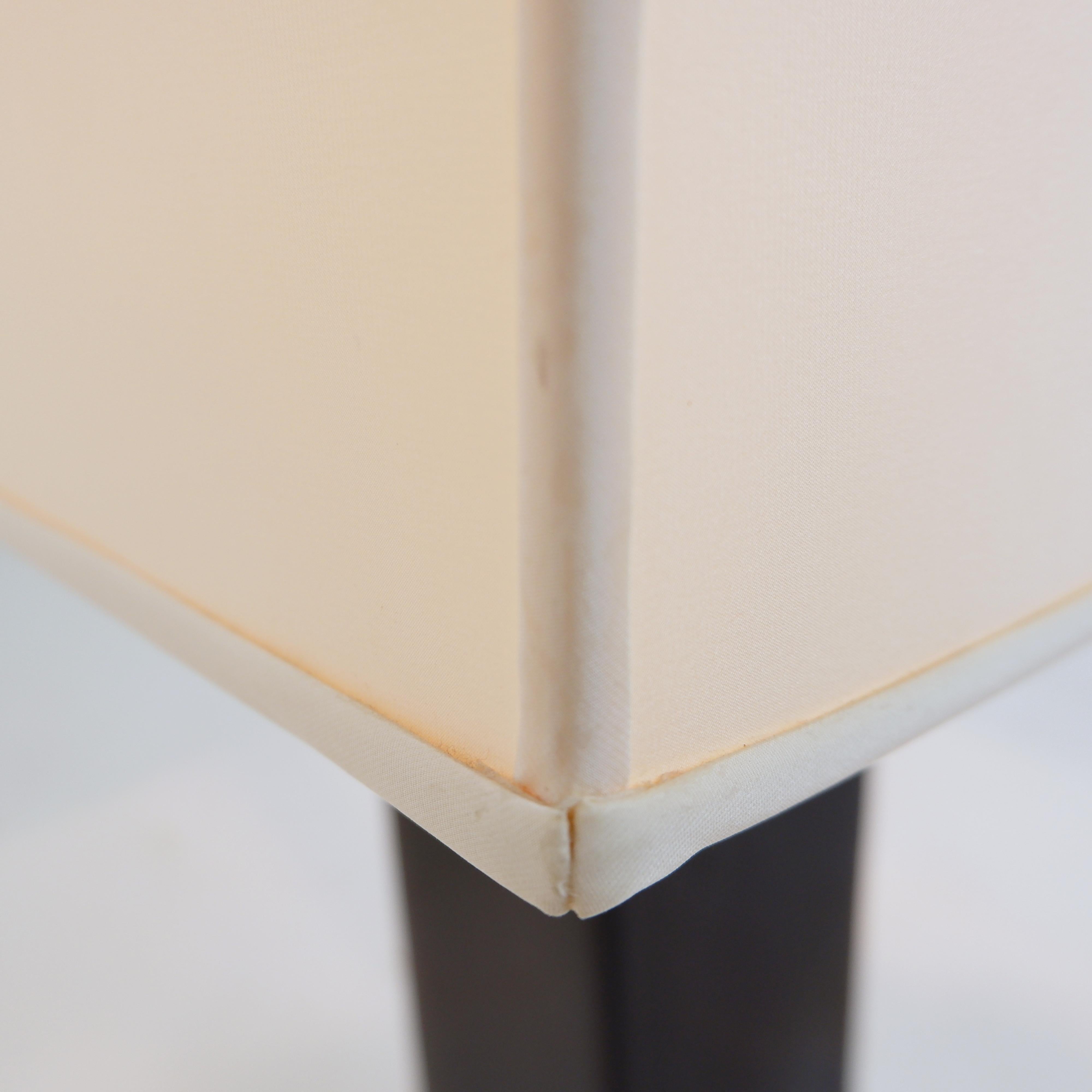 Paire de lampes de table en verre et céramique émaillée brun brillant 