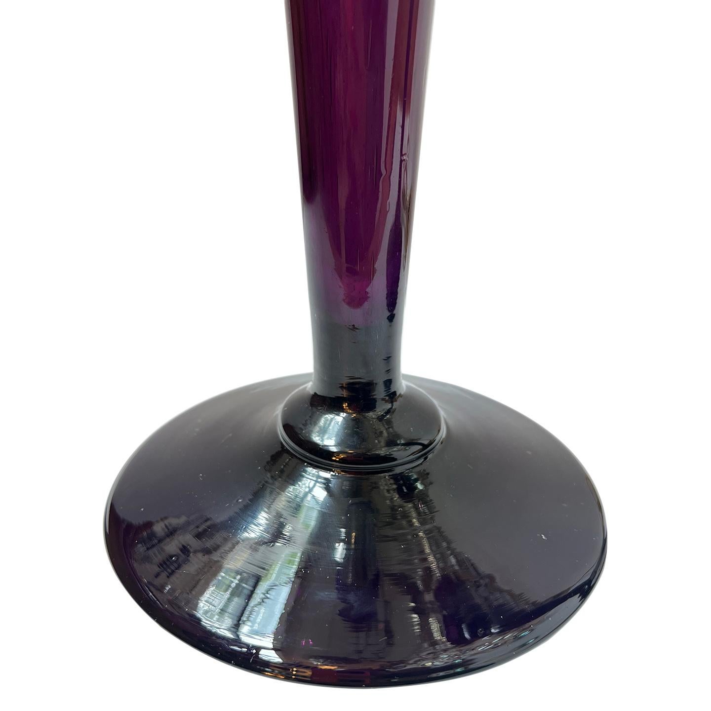 glass candlestick lamp
