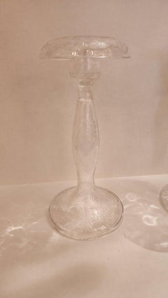 Pair of Glass Centerpieces