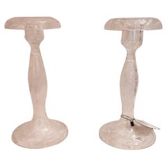 Paar Tafelaufsätze aus Glas