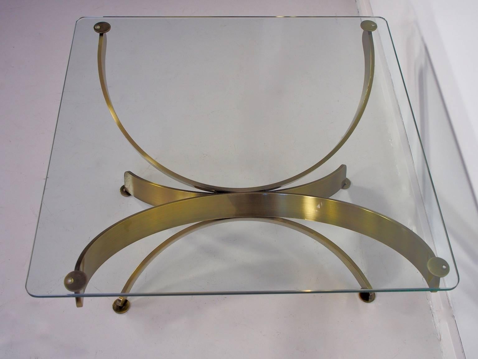 20th Century Pair of Glass Coffee Tables in the Style of Maria Pergay