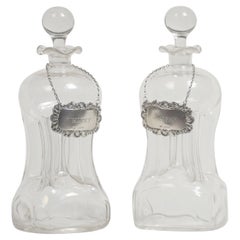 Antique Pair of Glass Decanters