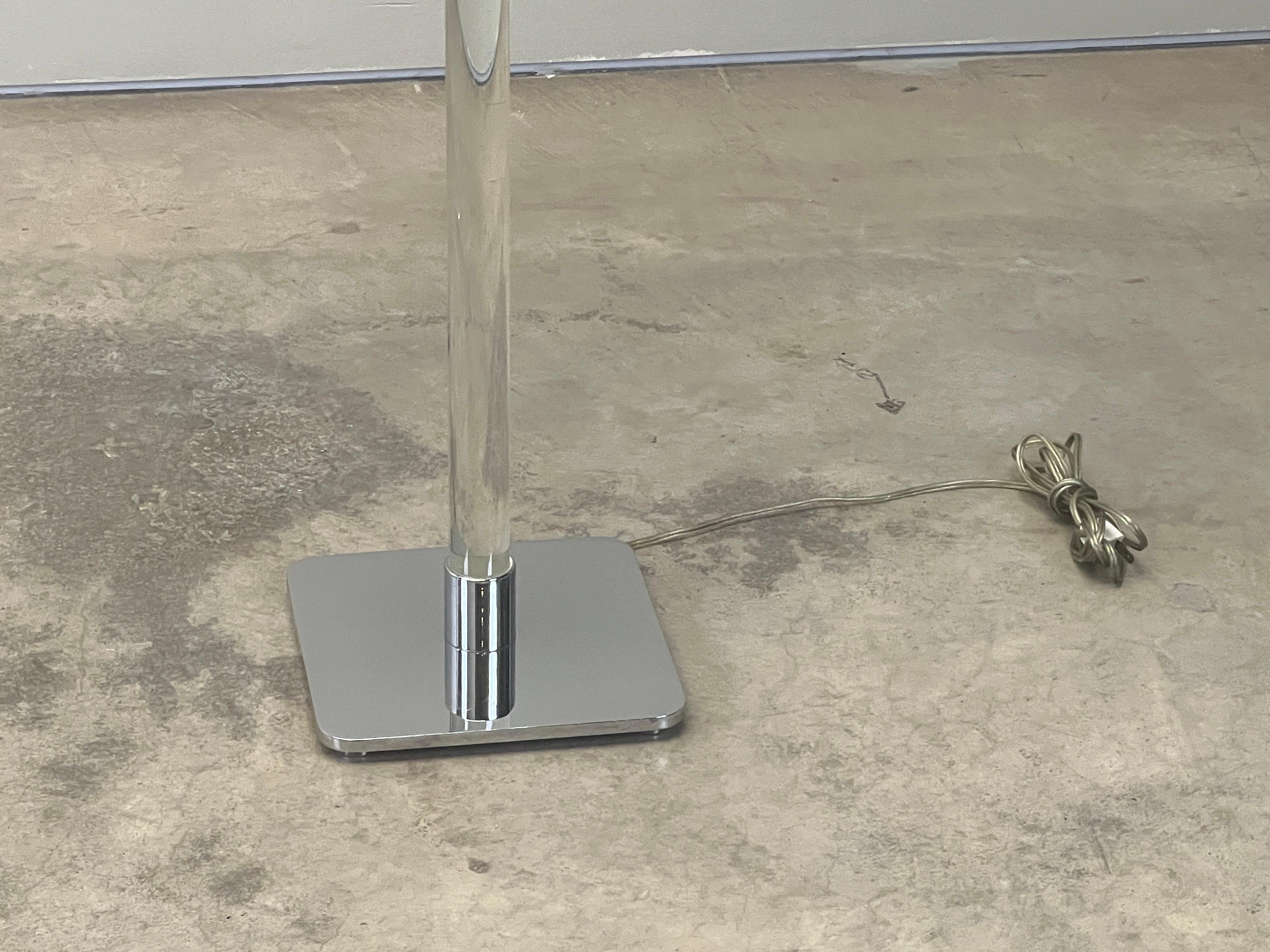 Paire de lampadaires en verre par Hansen Lighting en vente 1