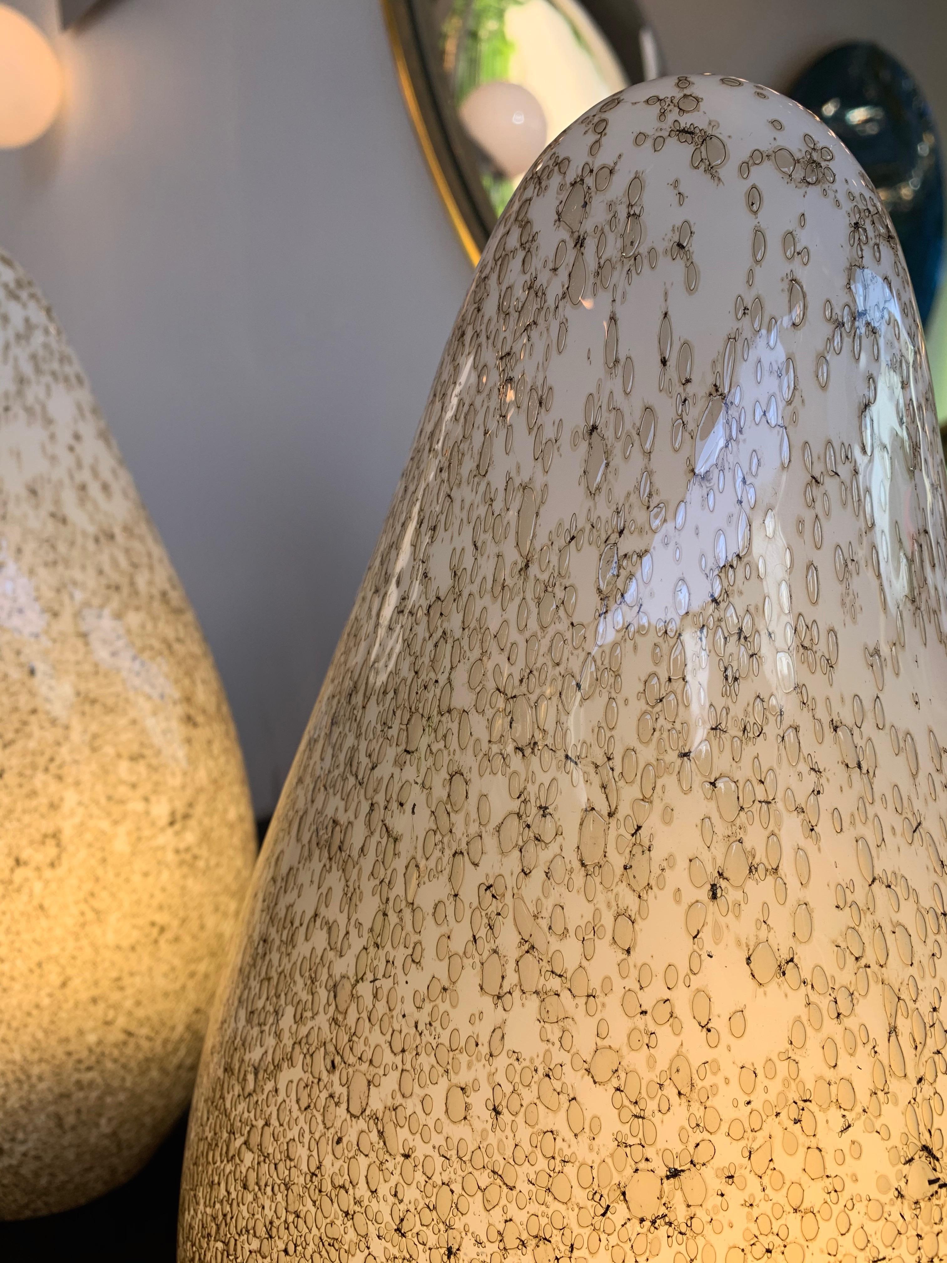 Pair of Glass Lamps by La Murrina, Italy, 1970s In Good Condition For Sale In SAINT-OUEN, FR