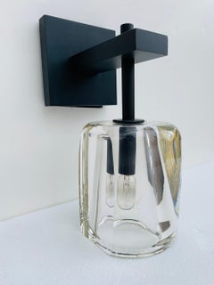 Pair of Glass & Metal Sconces by Alison Berger