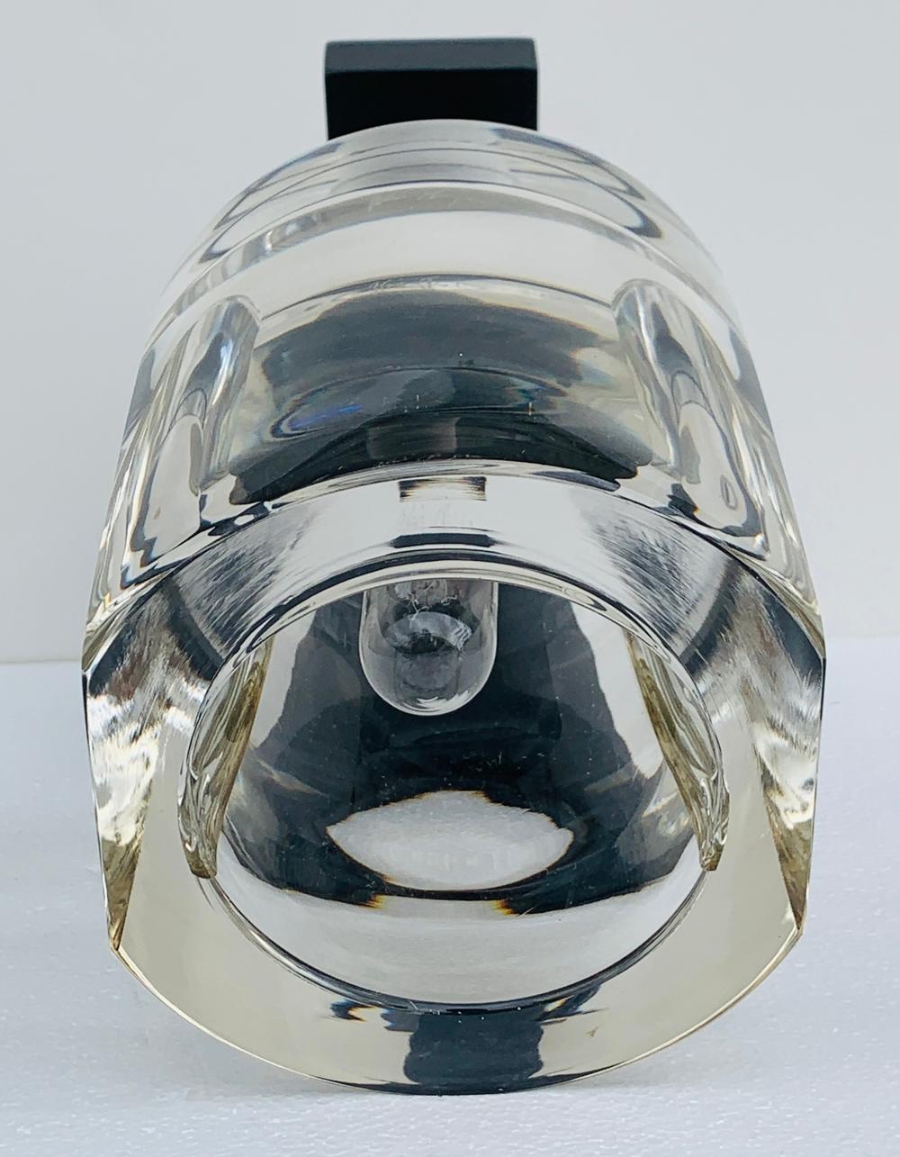 American Pair of Glass & Metal Sconces by Alison Berger