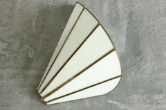 Pair of Glass Paste Wall Sconces - Art Deco Style - 1970s