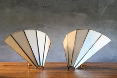 Pair of Glass Paste Wall Sconces - Art Deco Style - 1970s