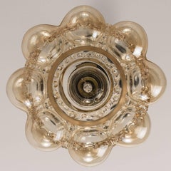 Pair of Glass Pedants by Helena Tynell for Glashütte for Fern 1960