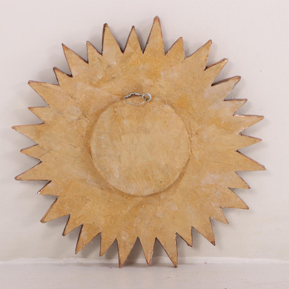 Paar konvexe Sunburst-Spiegel aus Glas und Harz. im Zustand „Gut“ in Philadelphia, PA