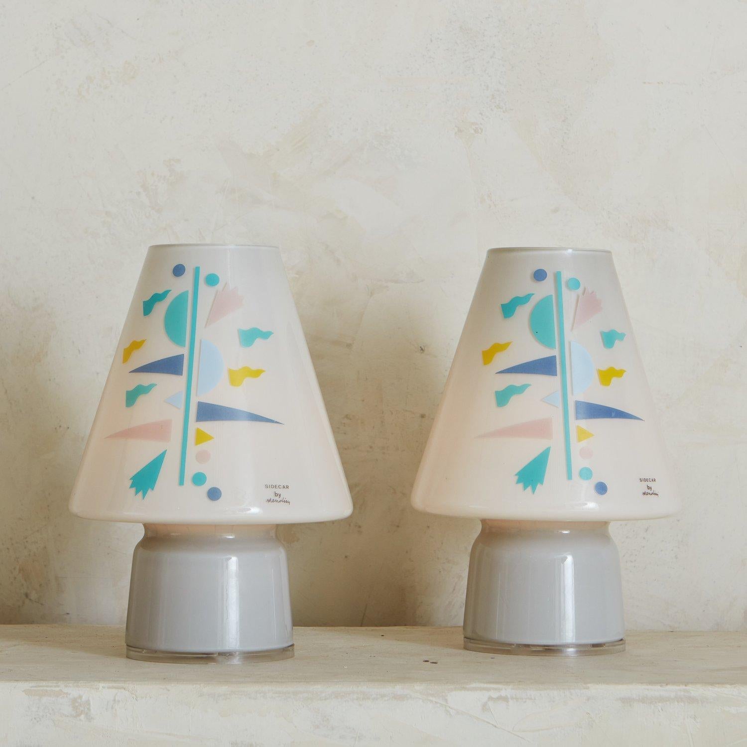 Paire de lampes d'appoint en verre d'Alessandro Mendini pour Artemide, France, années 1980 7
