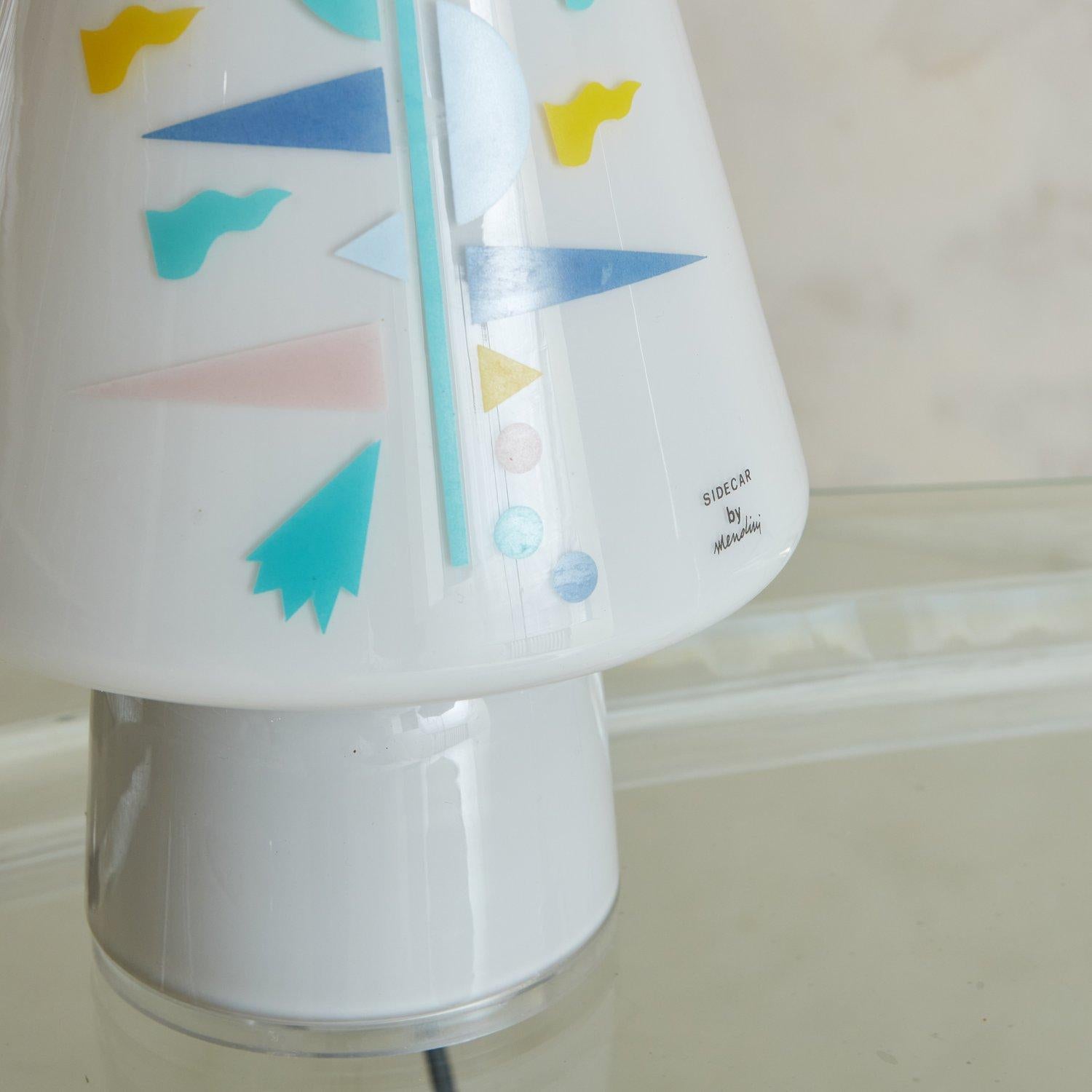 Verre Paire de lampes d'appoint en verre d'Alessandro Mendini pour Artemide, France, années 1980