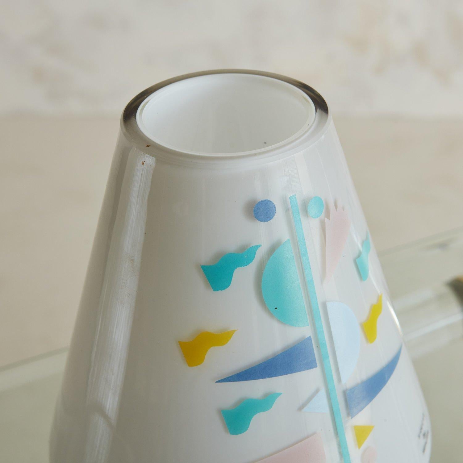 Paire de lampes d'appoint en verre d'Alessandro Mendini pour Artemide, France, années 1980 1