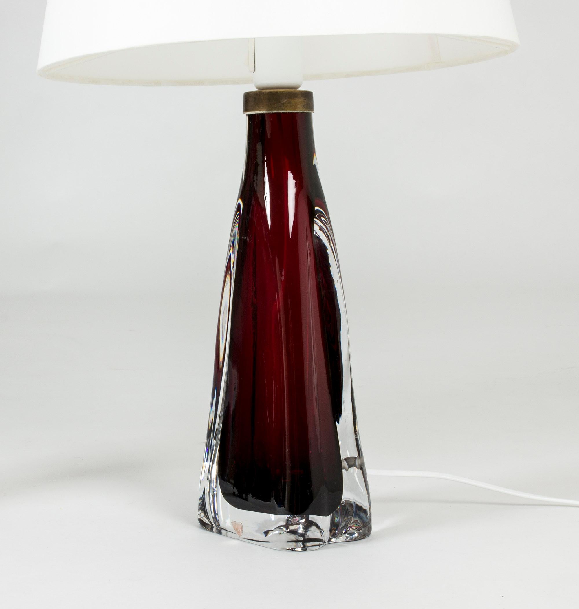 Pair of Glass Table Lamps by Carl Fagerlund In Excellent Condition In Stockholm, SE