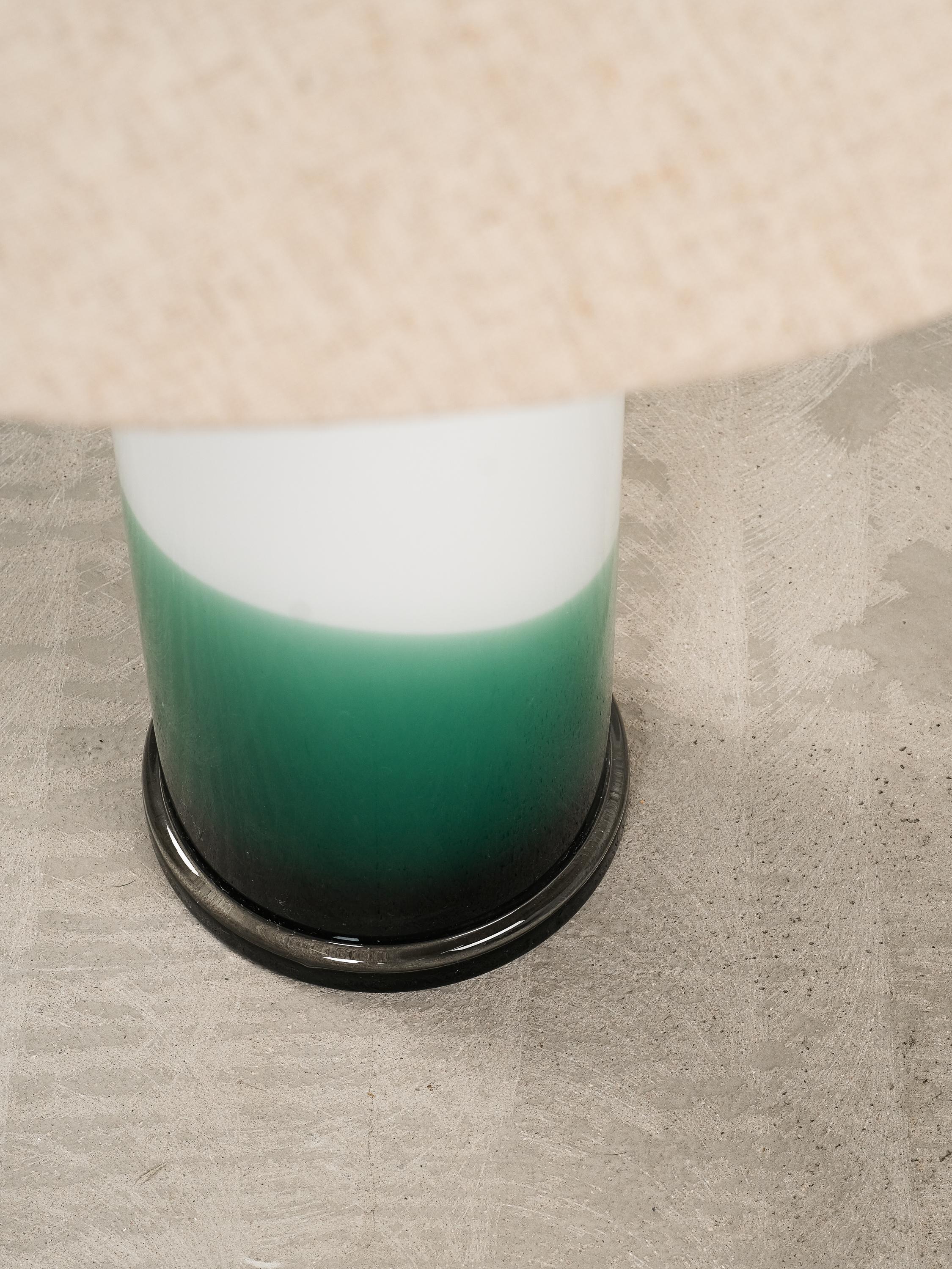 Paire de lampes de table en verre par Uno & Östen Kristiansson pour Luxus, Suède, années 1970 en vente 1