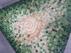 Pair of glass tile mosaic side tables - Genaro Alvarez - 1950s BY GETANO