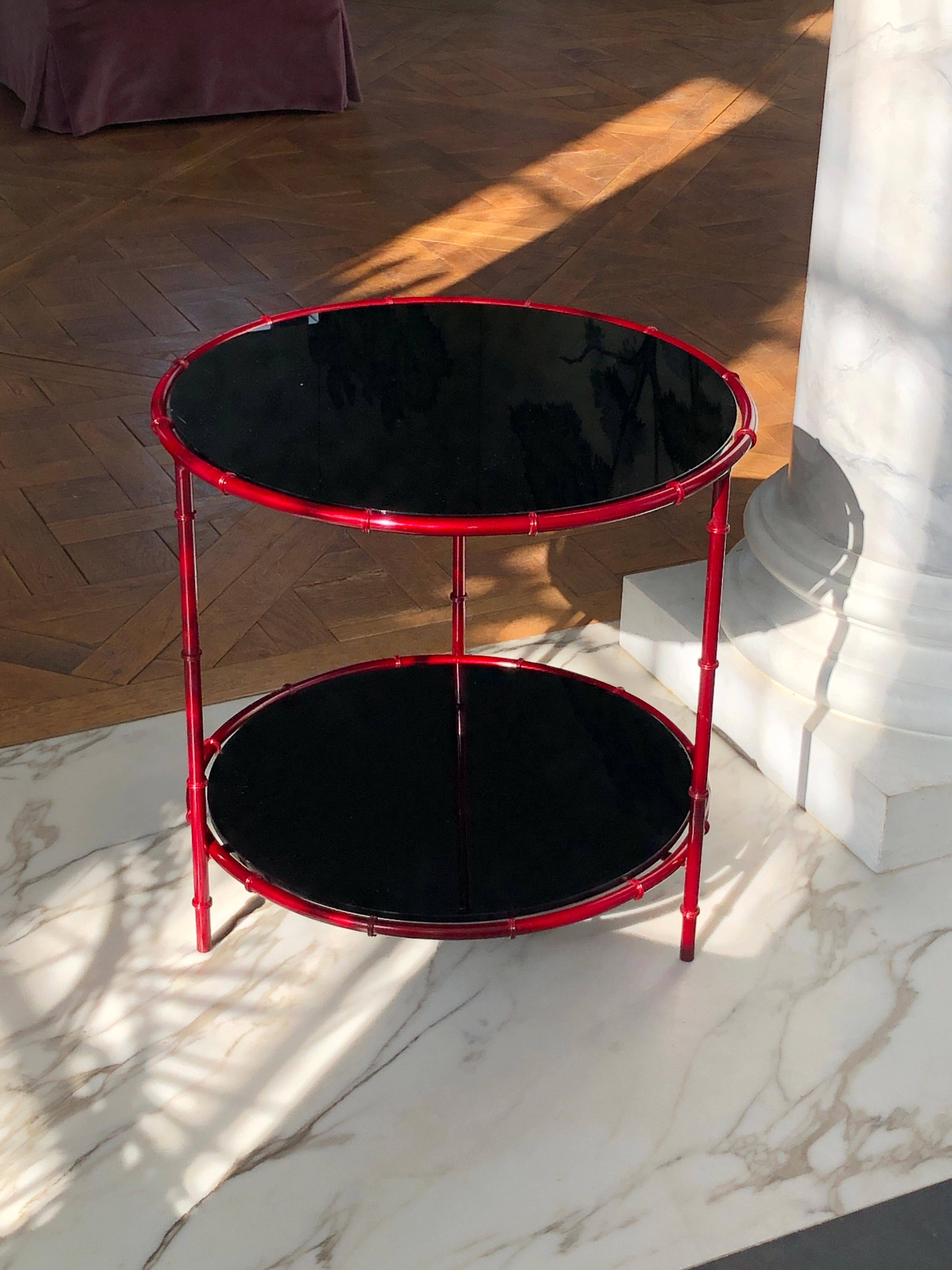 American Pair of Side Tables For Sale
