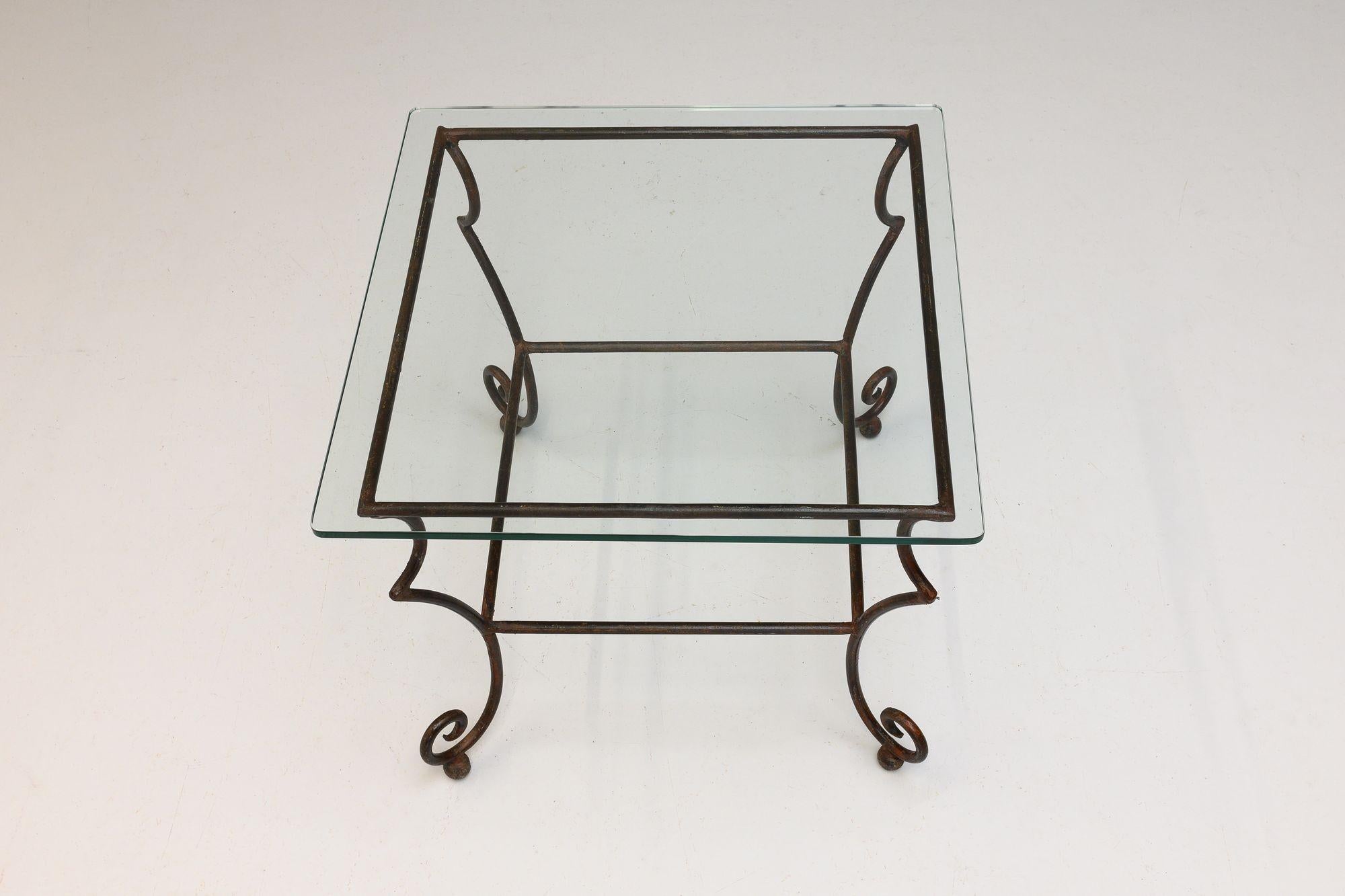 Français Paire de tables en verre en vente