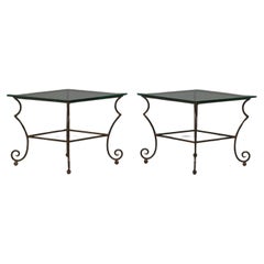 Pair of Glass Top Tables