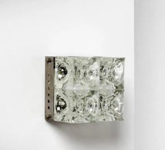 Pair of glass wall lamps by Albano Poli for Poliarte, Italy, 1970s