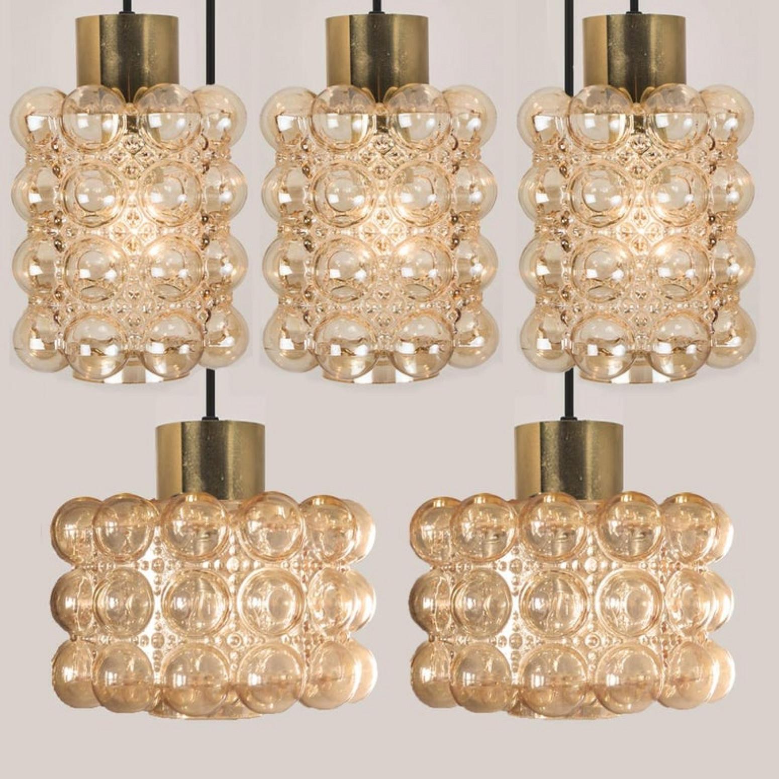 Pair of Glass Wall Lights Sconces by Helena Tynell for Glashütte Limburg, 1960 5