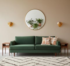 Pair of glass wall sconces - 6 alabaster gold disks