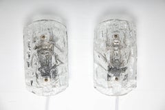 Pareja de apliques de cristal de Ateljé Engberg, Suecia, años 70