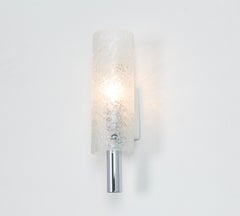 Pair of Glass Wall Sconces by Doria, Germany, 1960s