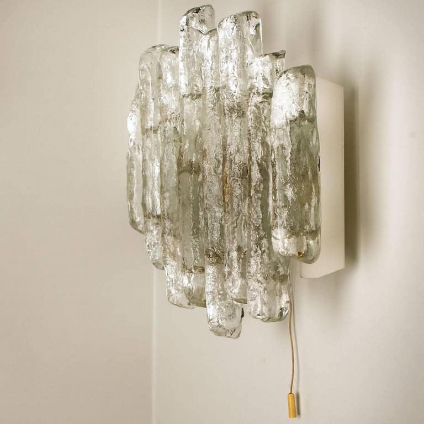 Paire d'appliques murales en verre de J.T. Kalmar, Autriche en vente 4