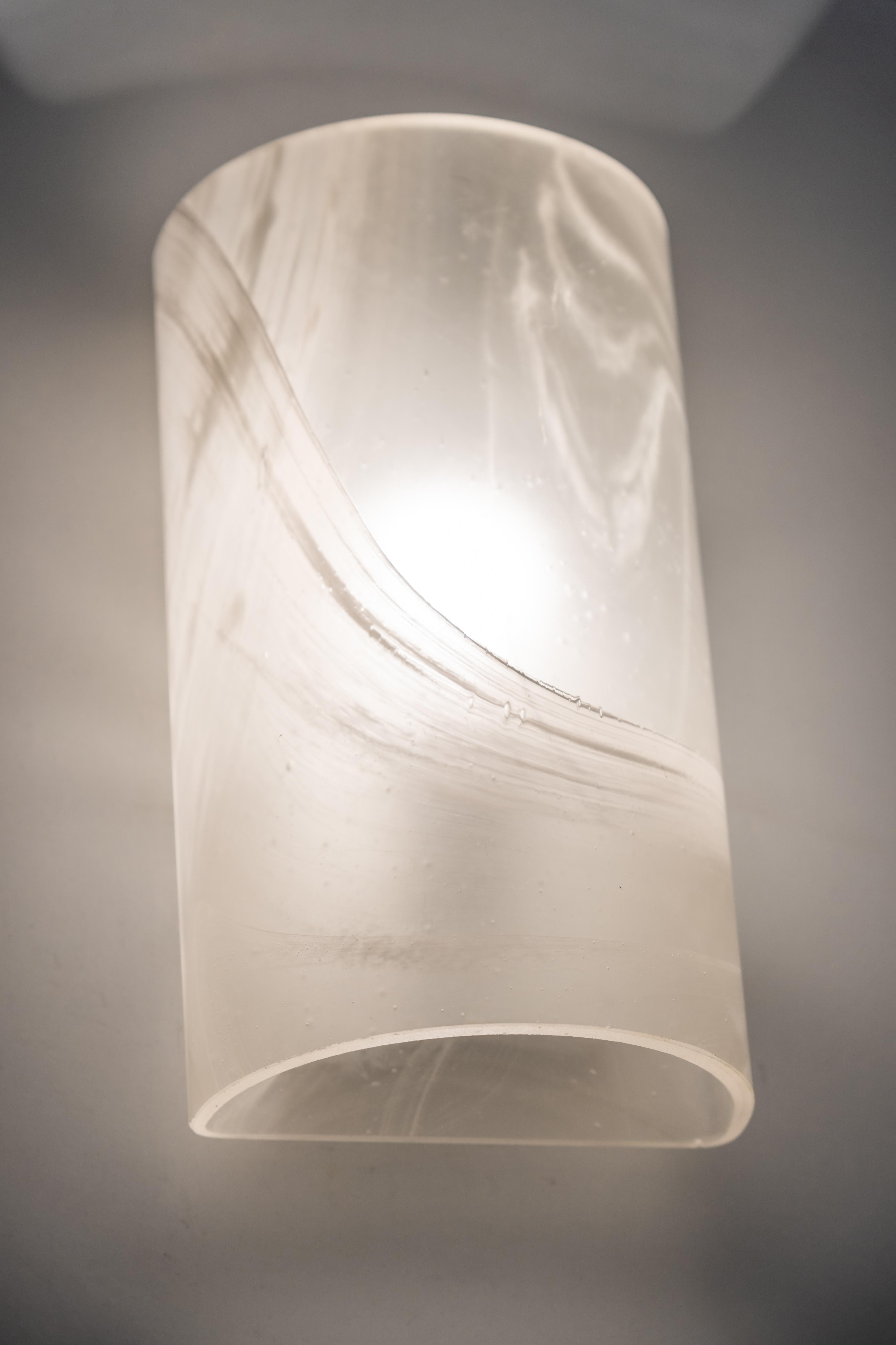 Pair of Glass Wall Sconces by Peill & Putzler, Germany For Sale 3