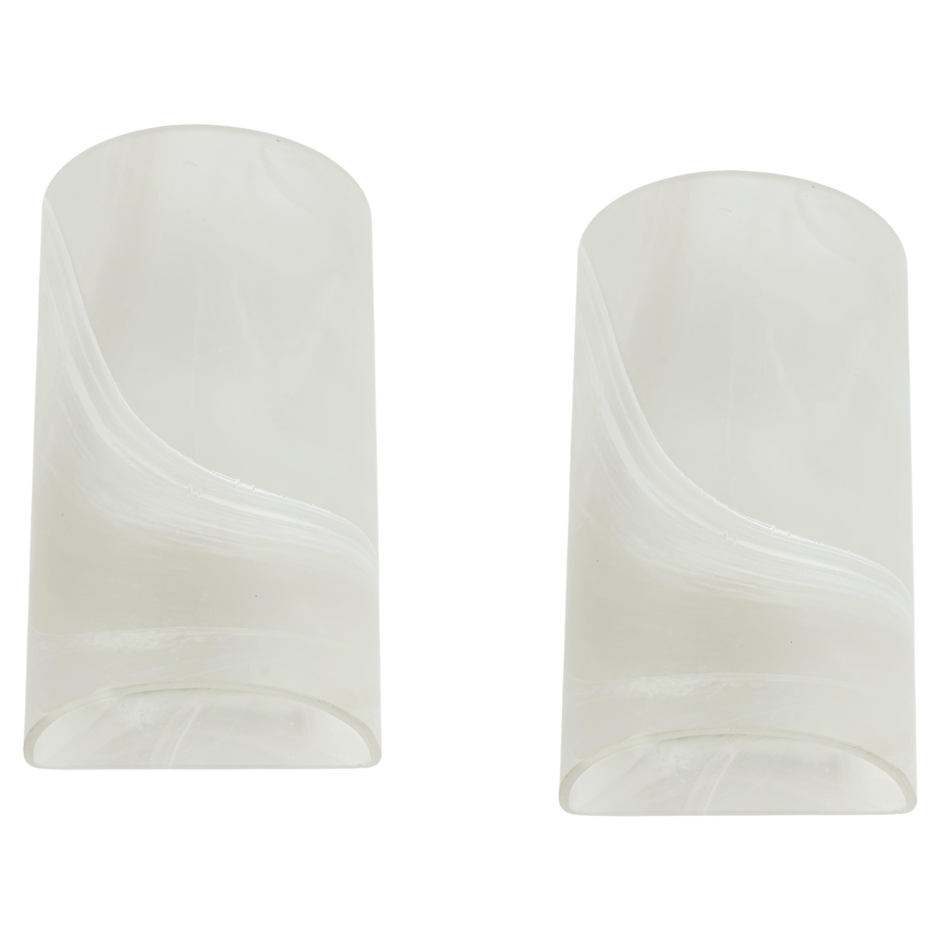 Pair of Glass Wall Sconces by Peill & Putzler, Germany For Sale