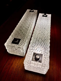 Pair of Glass Wall Sconces by Rolf Krüger for STAFF