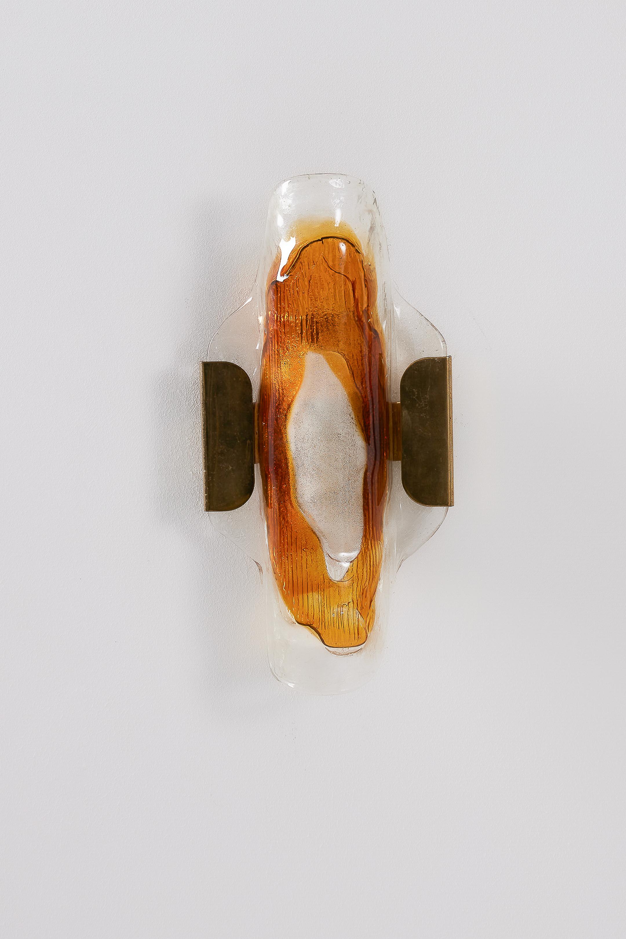 Paire d'appliques murales en verre de SVEND AAGE, années 1950 en vente 2