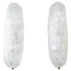 Pair of Glass Wall Sconces by Toni Zuccheri for Venini