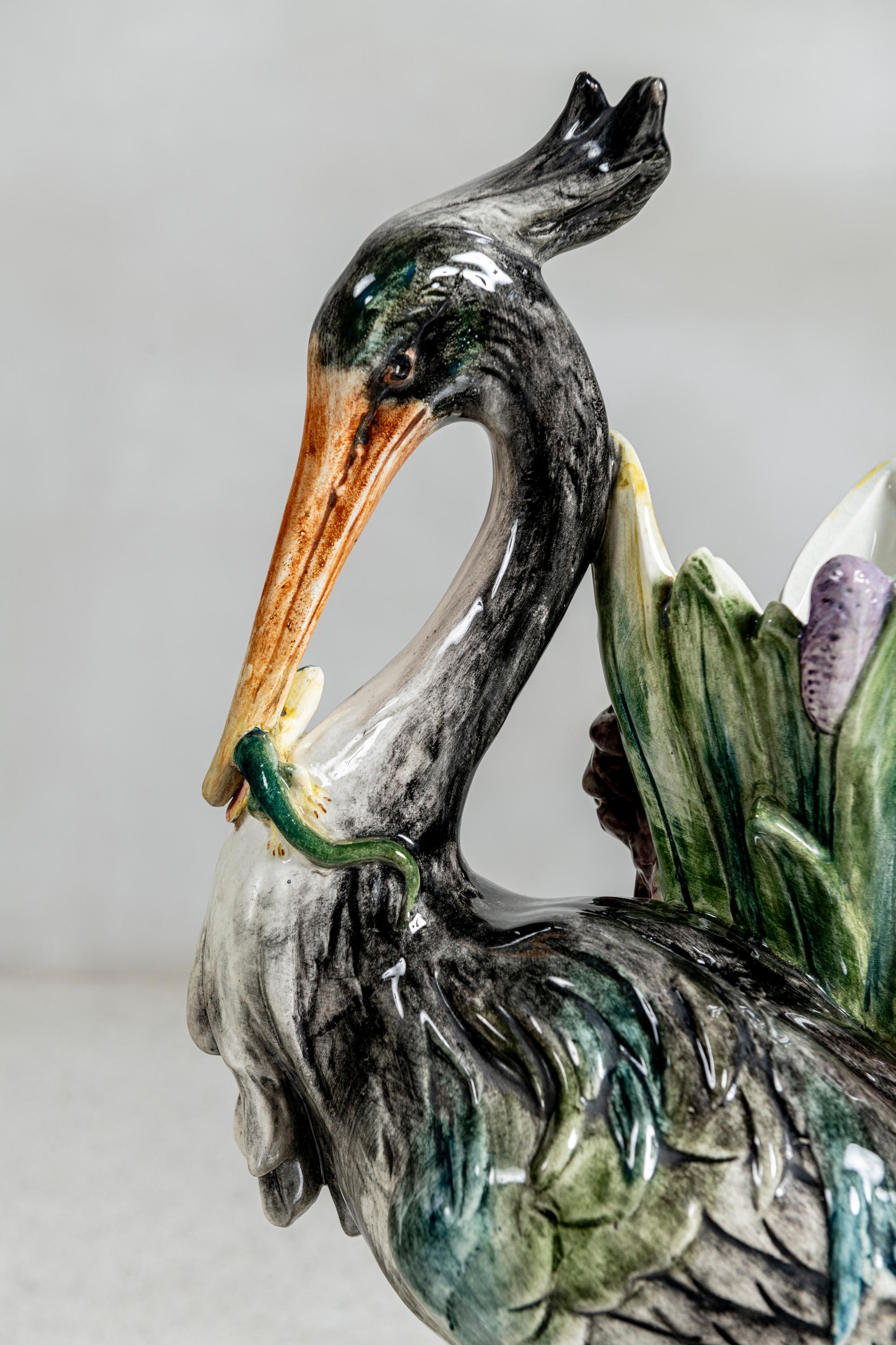 Coppia di vasi da fiori in ceramica smaltata di Delphin Massier, Francia, circa 1890. in vendita 3