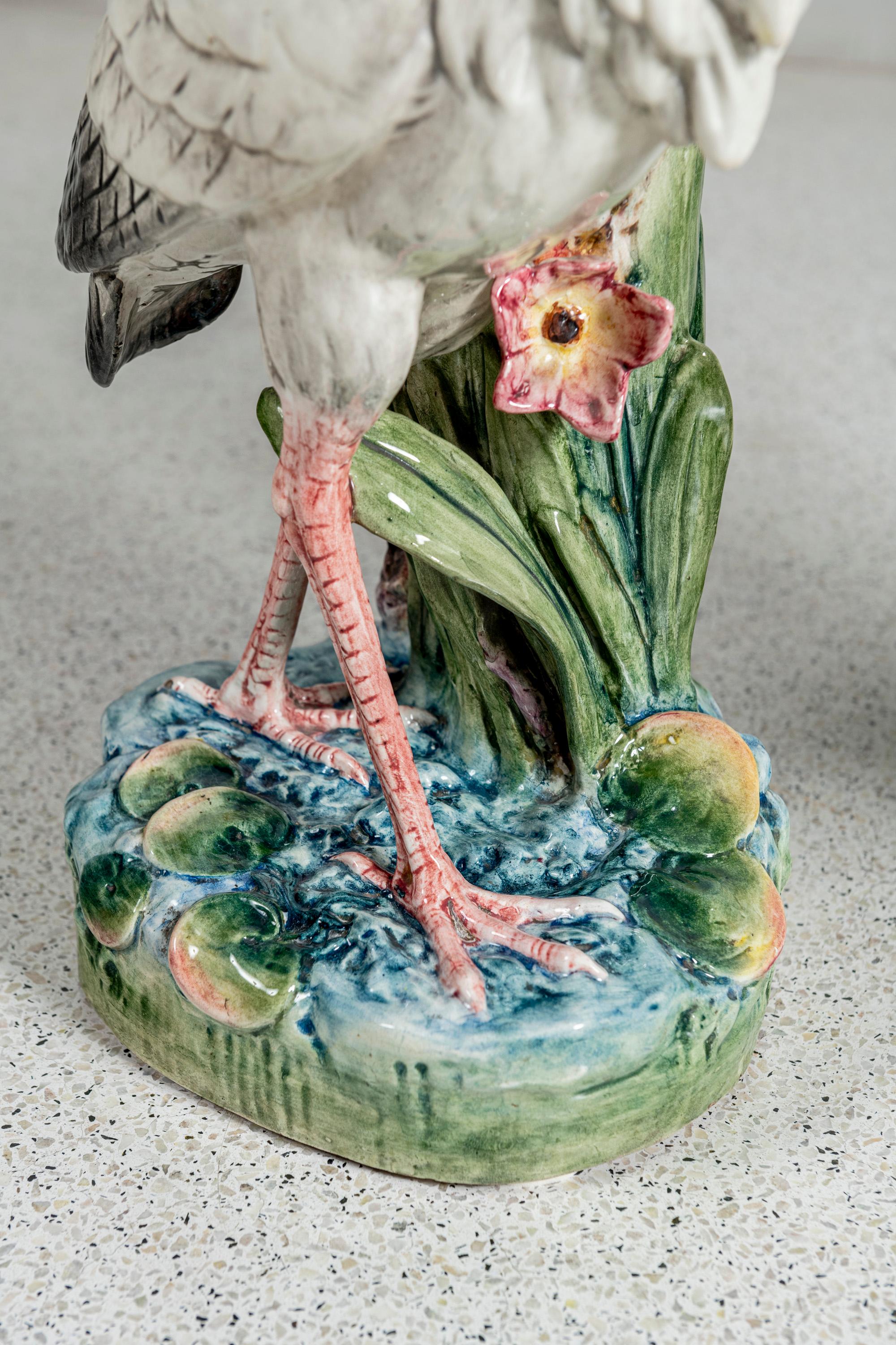 Ceramica Coppia di vasi da fiori in ceramica smaltata di Delphin Massier, Francia, circa 1890. in vendita