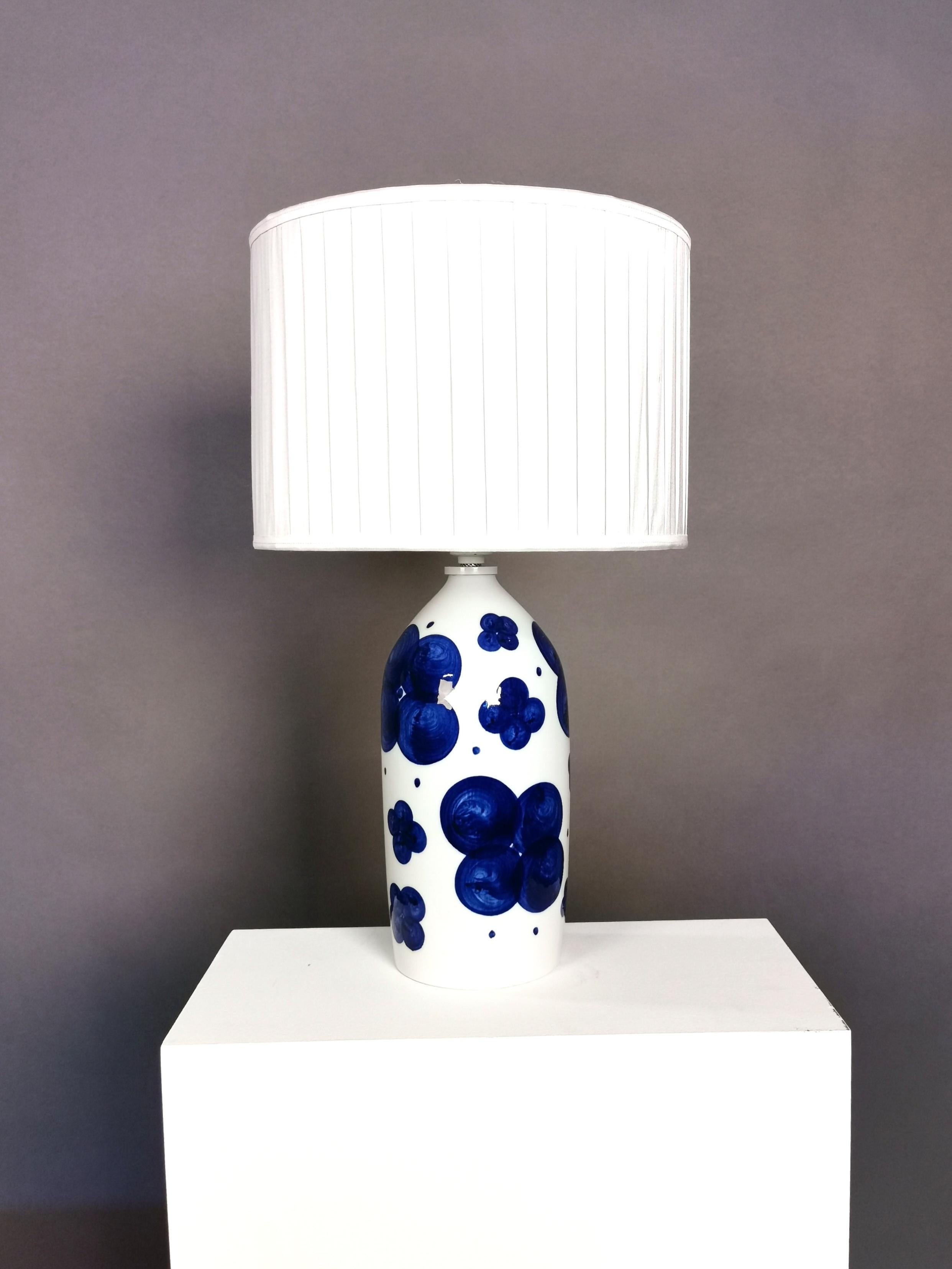 Pair of Glazed Ceramic Table Lamps by Sylvia Leuchovius, Sweden, 1960s 1