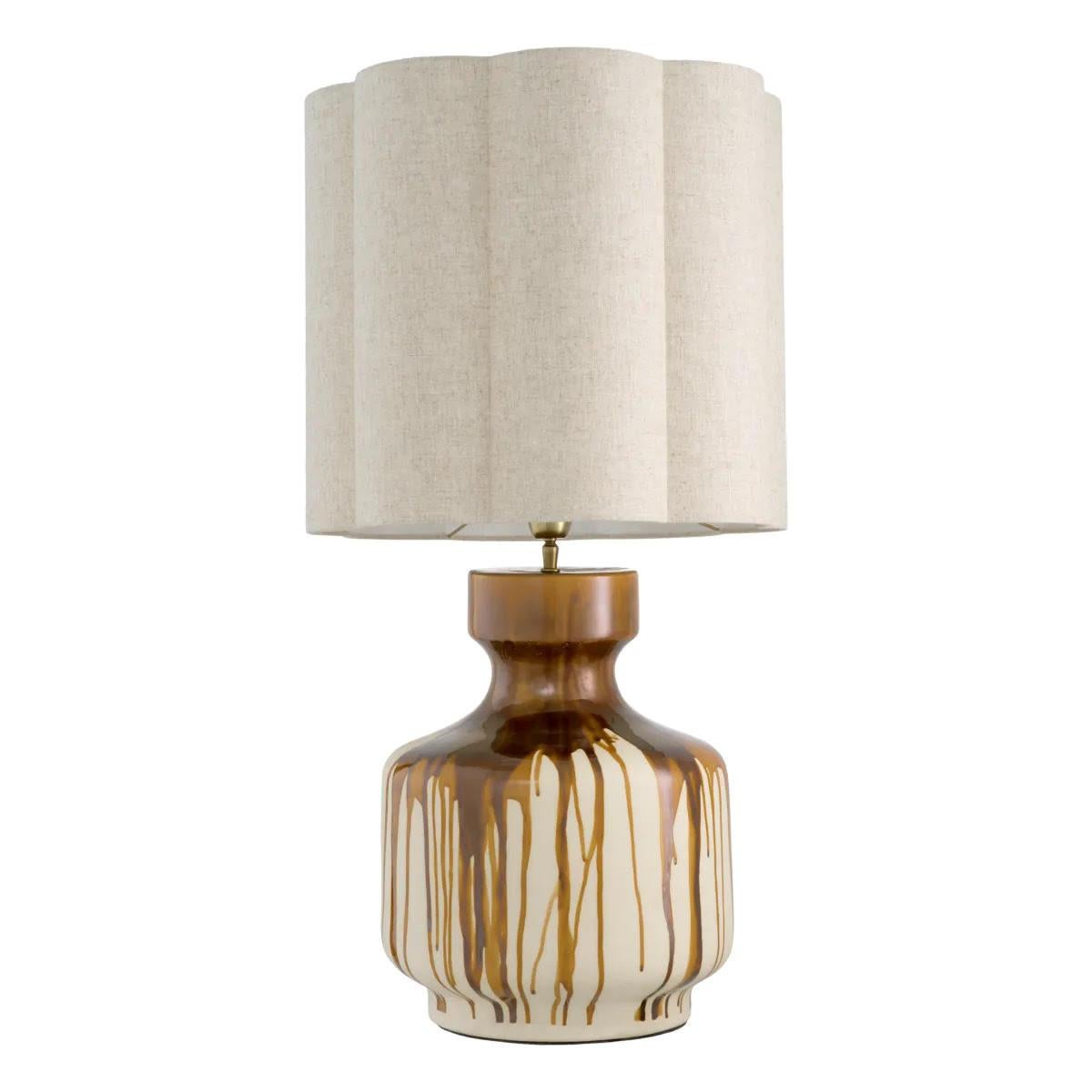 Francese Coppia di lampade da tavolo in ceramica smaltata. in vendita