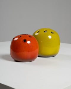 Pair of glazed ceramic vases by Jacques (1926-2008) et Dani (1933-2010) RUELLAND