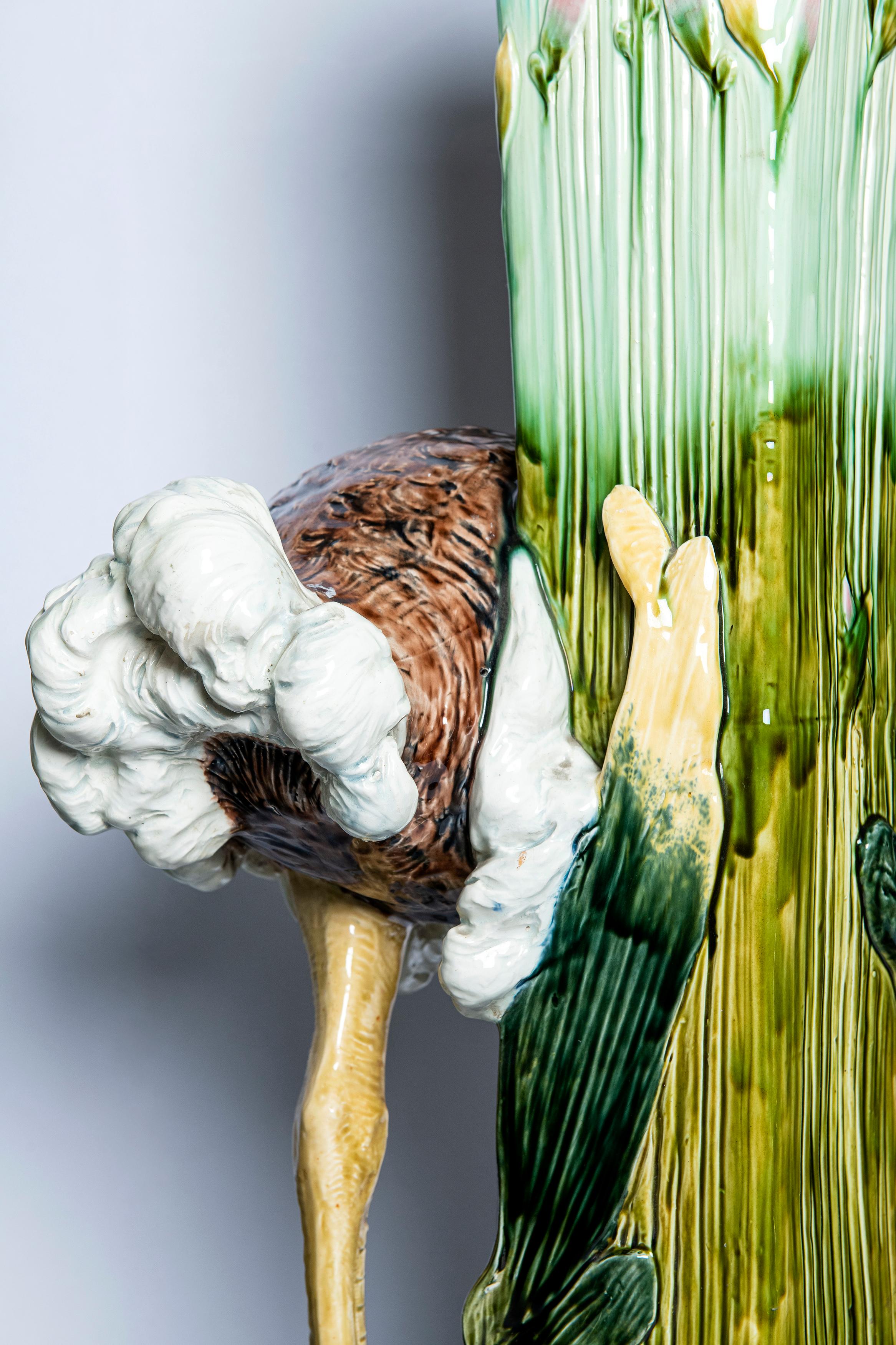 Smaltato Coppia di vasi in ceramica smaltata, Francia, fine XIX secolo in vendita